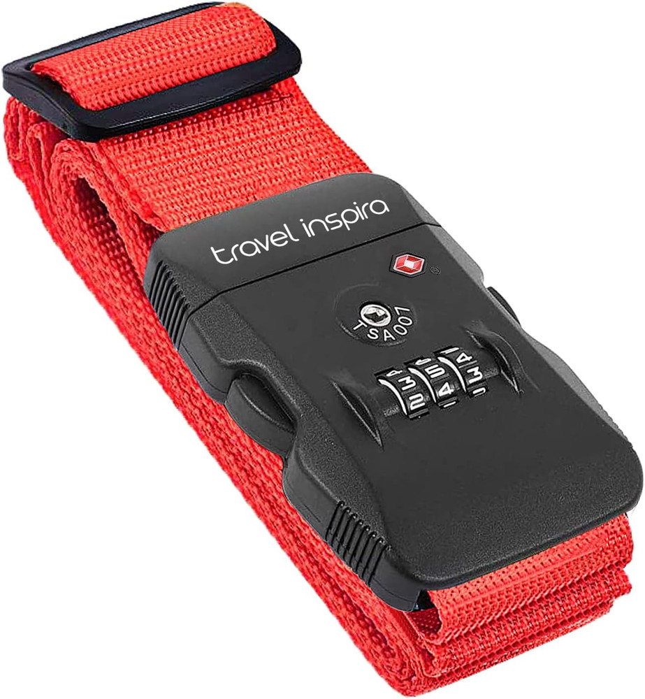 Luggage Strap with TSA Combination Lock - Adjustable, Easy to Use, Protect Yo