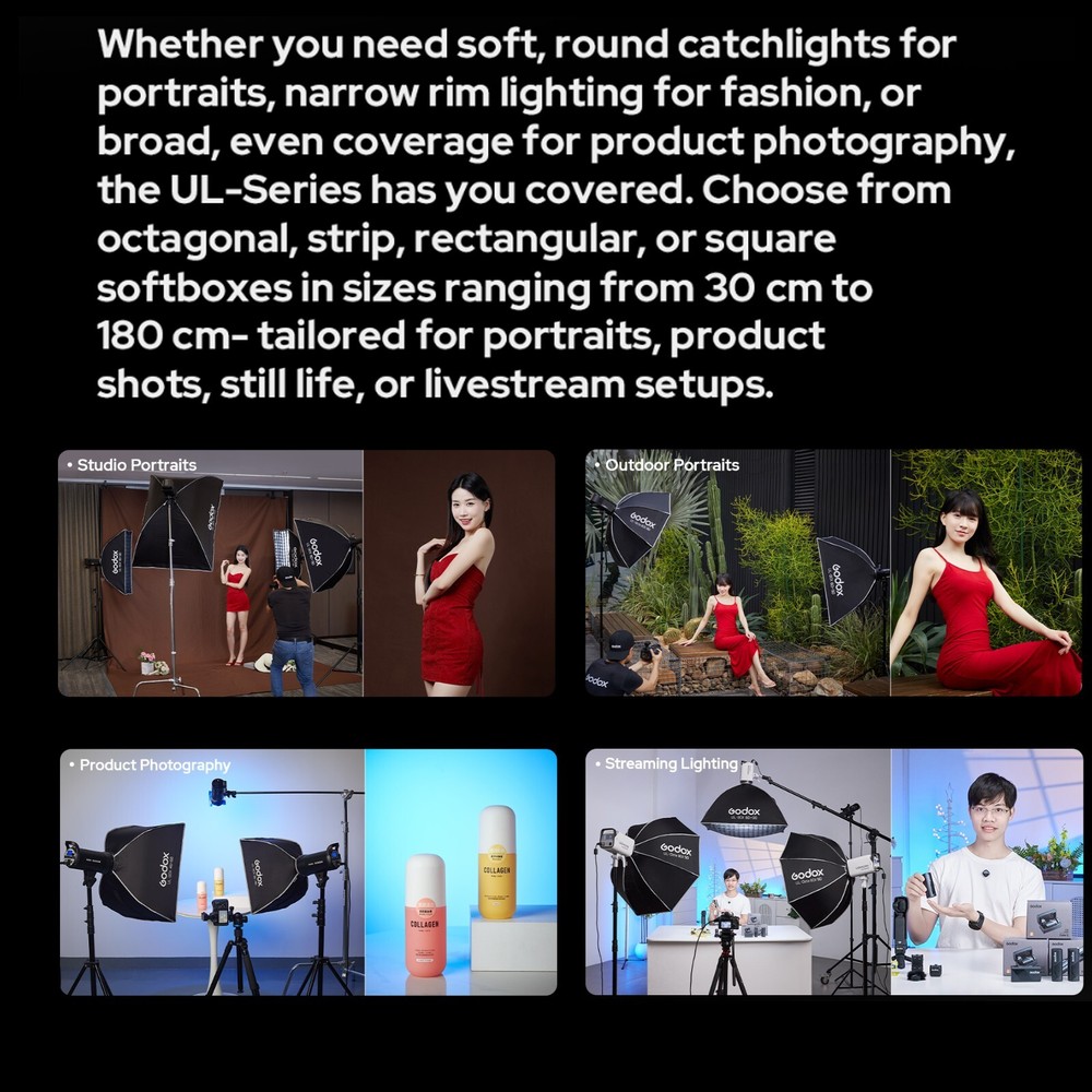 Godox UL-Box 23.62" x 35.4"/ 60x 90cm Rectangular Quick Release Umbrella Softbox