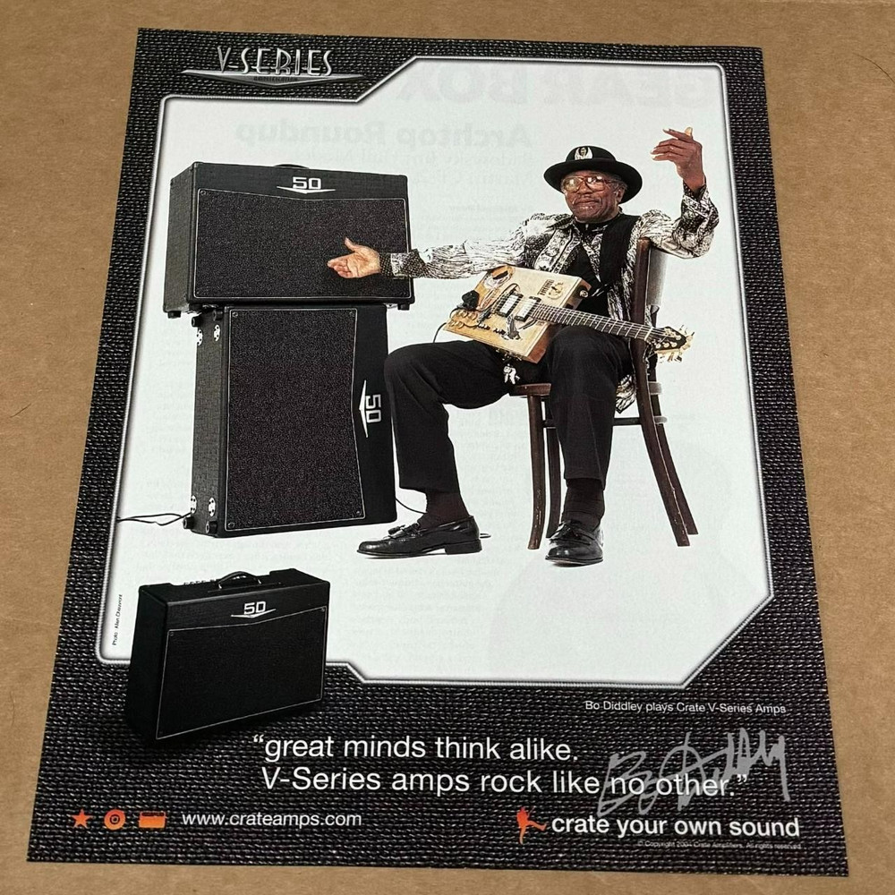 BO DIDDLEY - CRATE AMPS - 2004 Print Advertisement