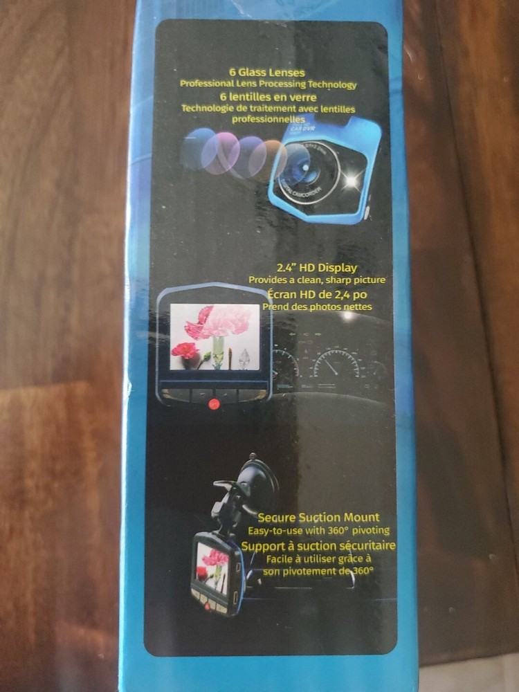 Smart Dash Camera 2.4" screen 720p 170-degree wide Angle