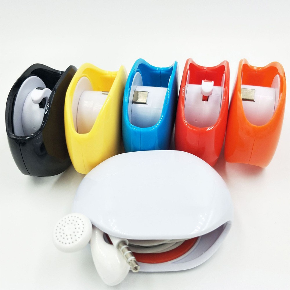 Cord Wrapper for Cables Automatic Roll Earphone Box Data Organizer