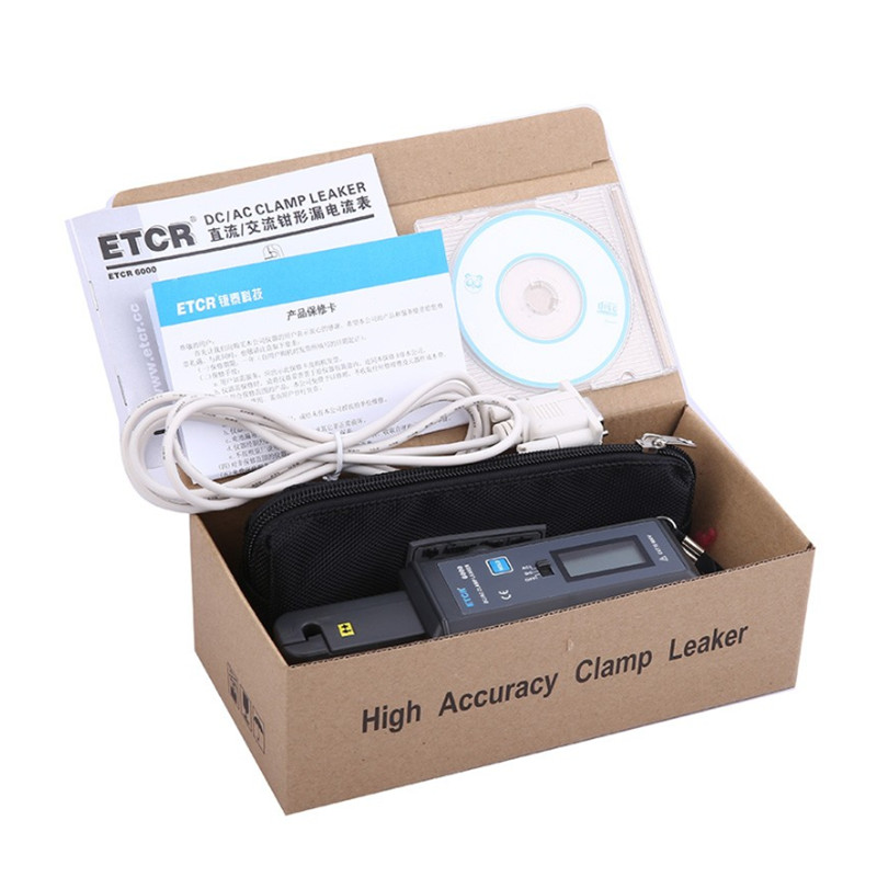 ETCR6000B AC/DC Clamp Leakage Current Meter with RS232 Interface 0mA-60.0A
