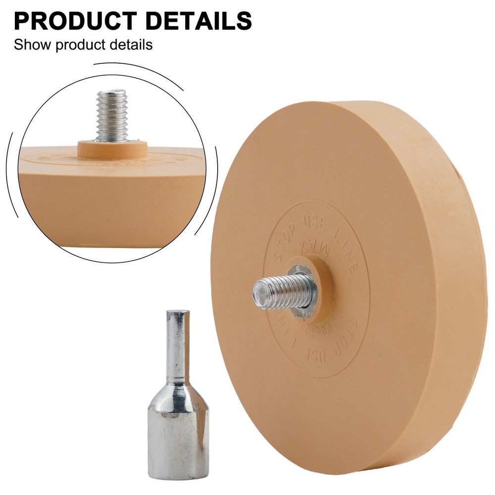 Convenient Compatibility with Electric Drills Rubber Eraser Caramel Wheel