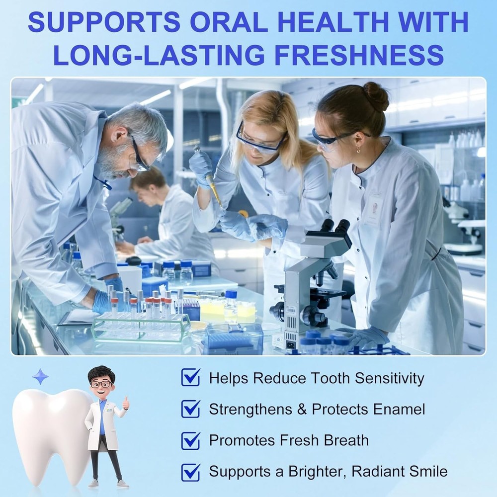 7.5% Hydroxyapatite Toothpaste, Toothpaste for Advanced Enamel Protection, Gentl