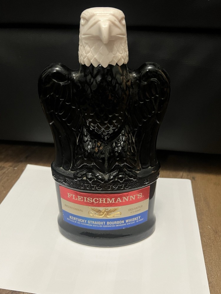 Fleischmann's Bicentennial Eagle Bottle 1976 Collector Bourbon Bottle Empty