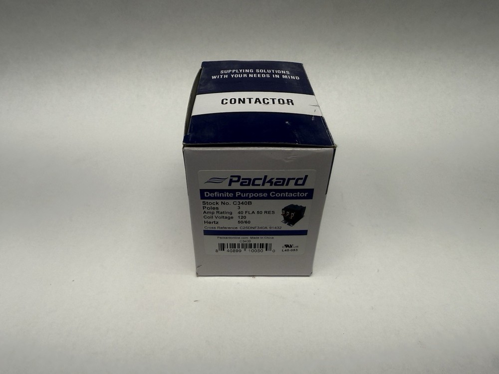 Packard C340B Contactor 3-Pole 120-VAC Coil