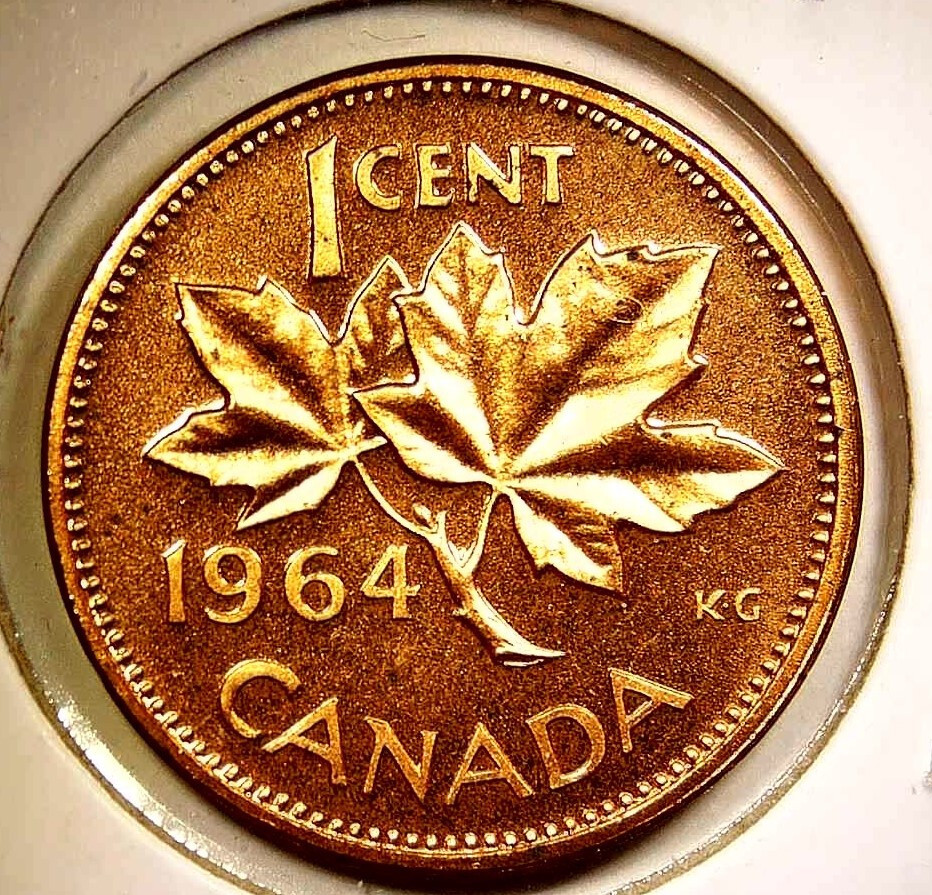 1964 Canada Cent Queen Elizabeth II