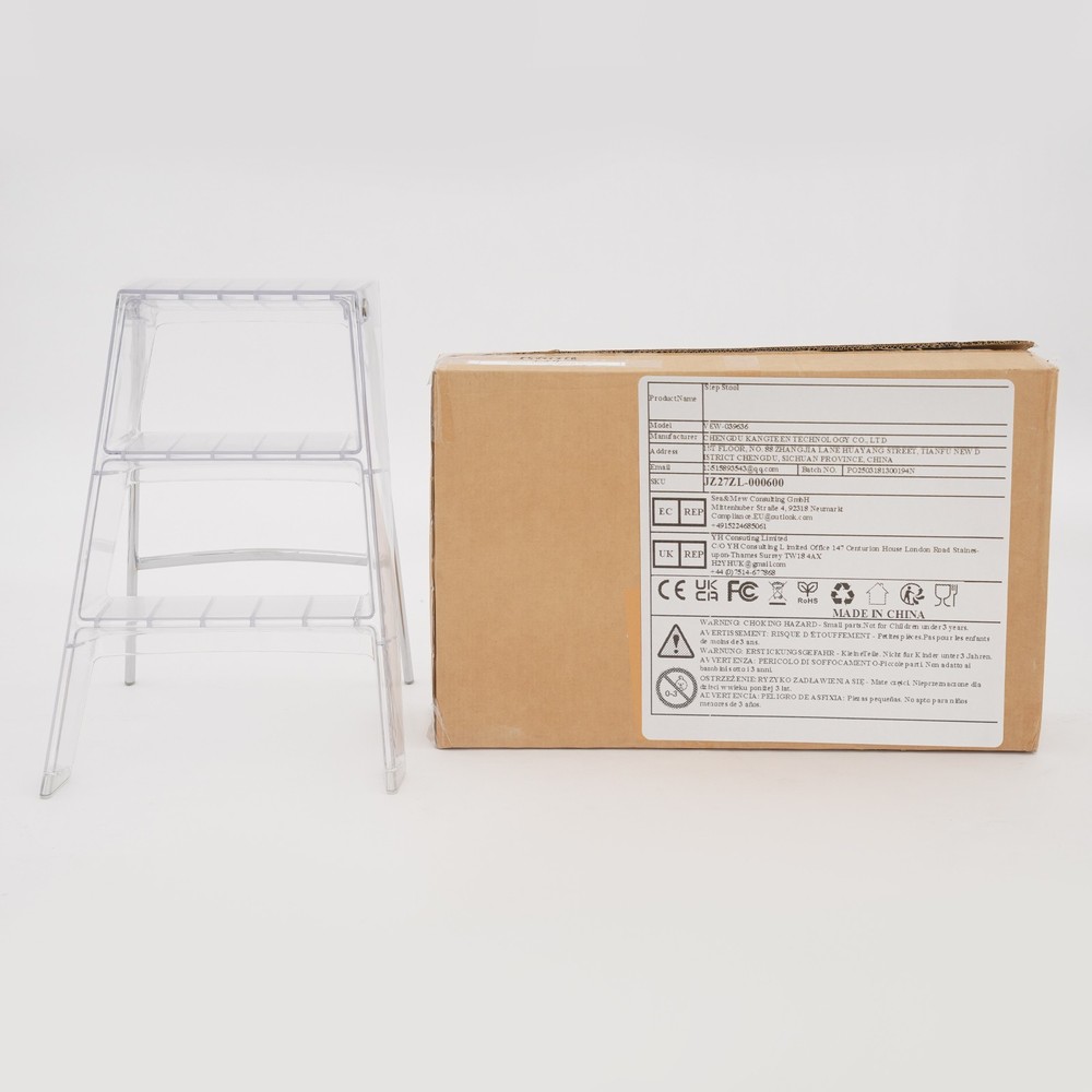 3Step Folding Step Stool Step Ladder For Adults Foot Stool Display Storage Shelf