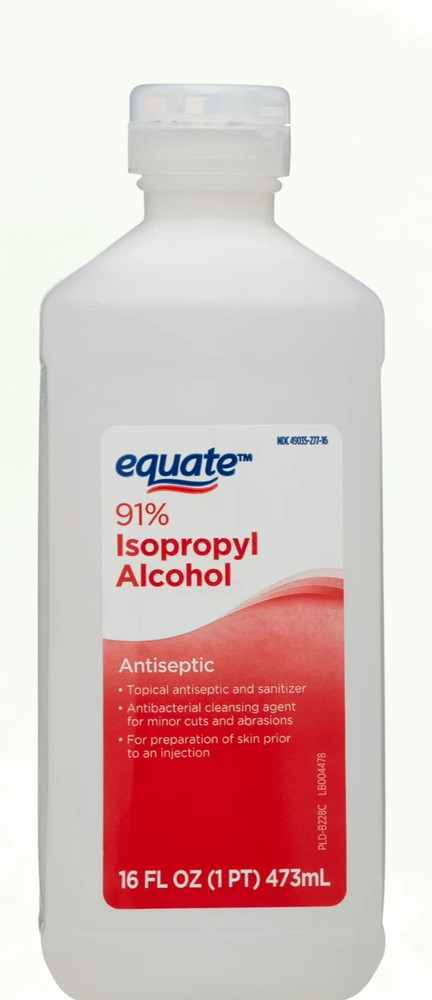 Isopropyl Alcohol 91% Liquid Antiseptic 16 fl oz