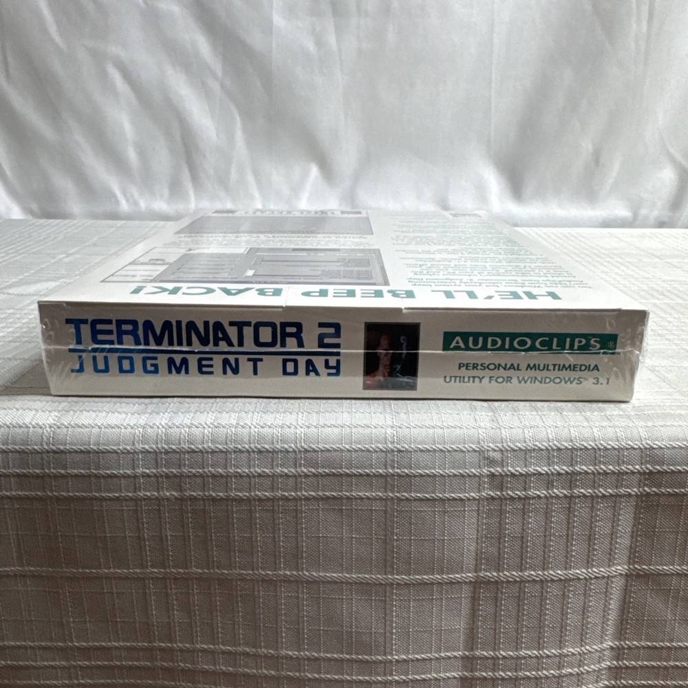 Terminator 2 AudioClips Windows 3.1 PC Software Sound Source VINTAGE SEALED READ