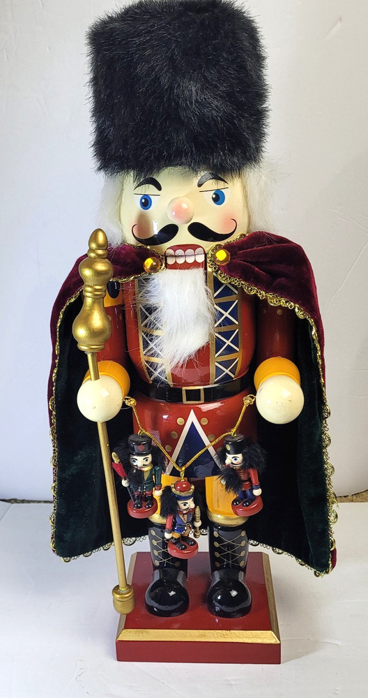 Vintage Nutcracker Christmas Red Green Small Nuts Hanging