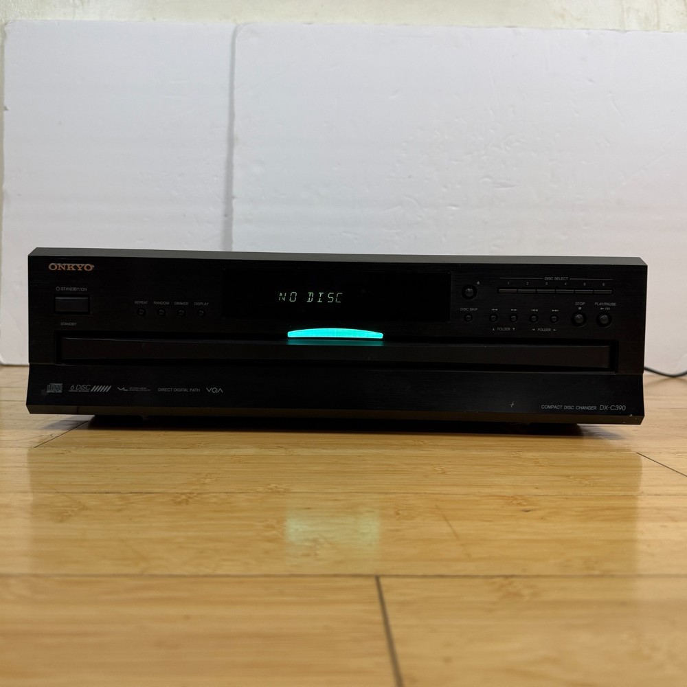 Onkyo DX-C390 6-Disc CD compact disc Changer Black With Remote Works