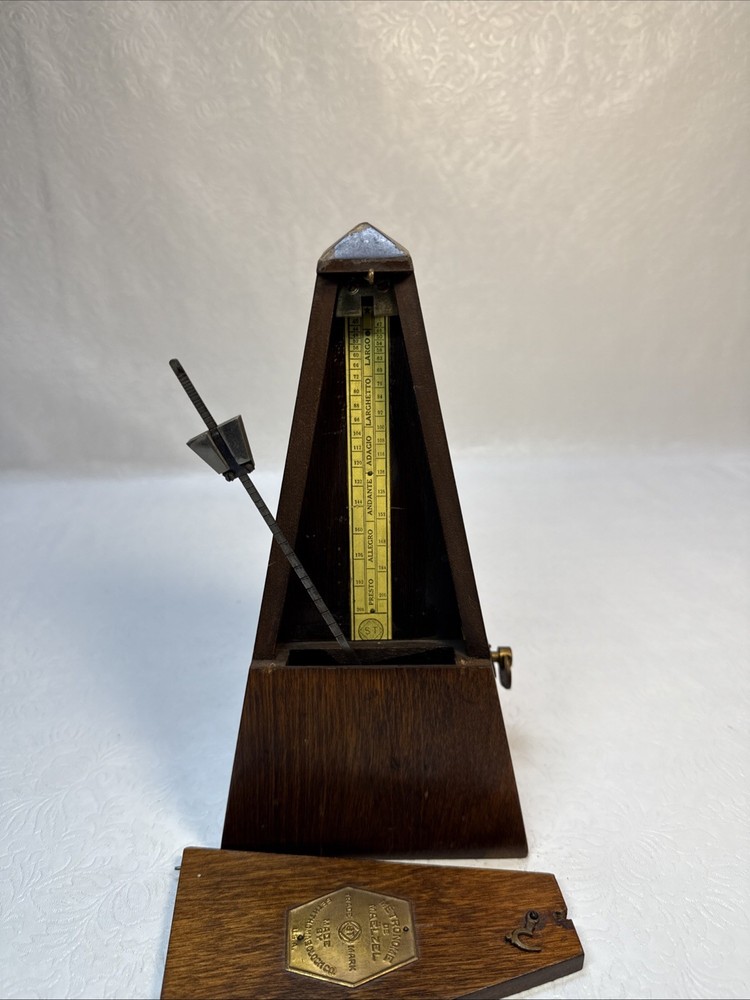 Seth Thomas Metronome De Maelzel Missing Bottom Works as Intended