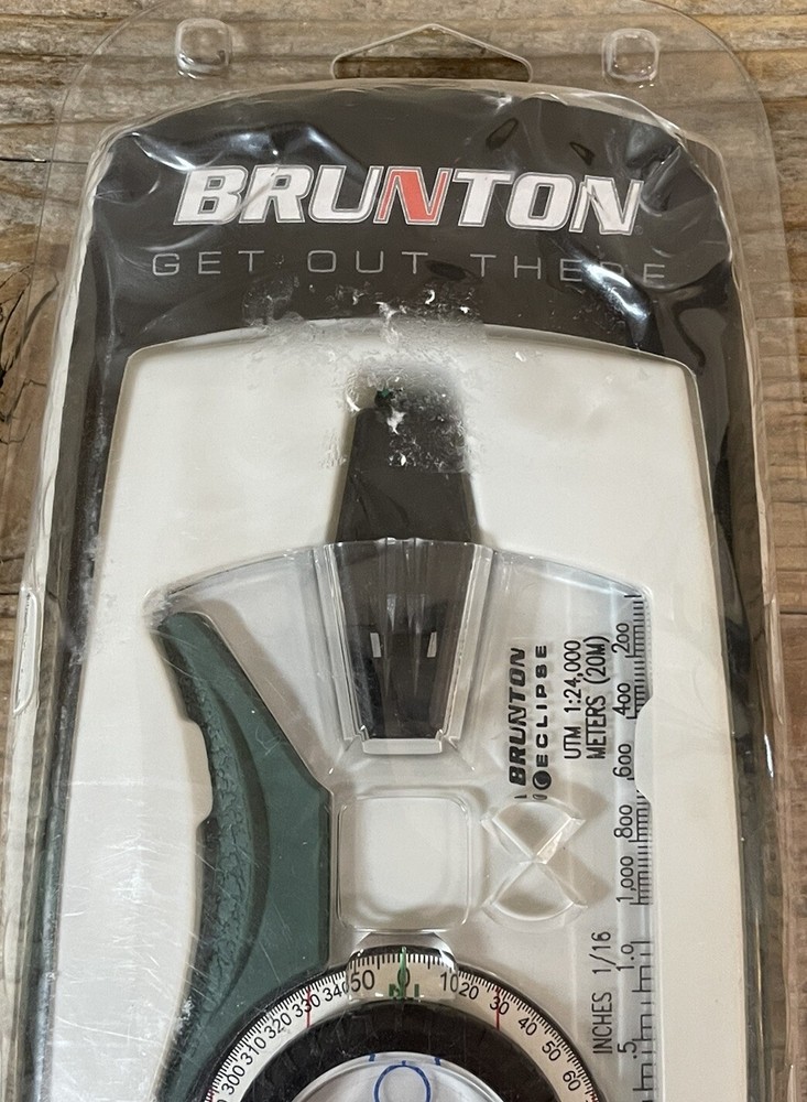 Brunton 8097 Eclipse Baseplate Map Compass Lanyard Whistle And Map Clip New