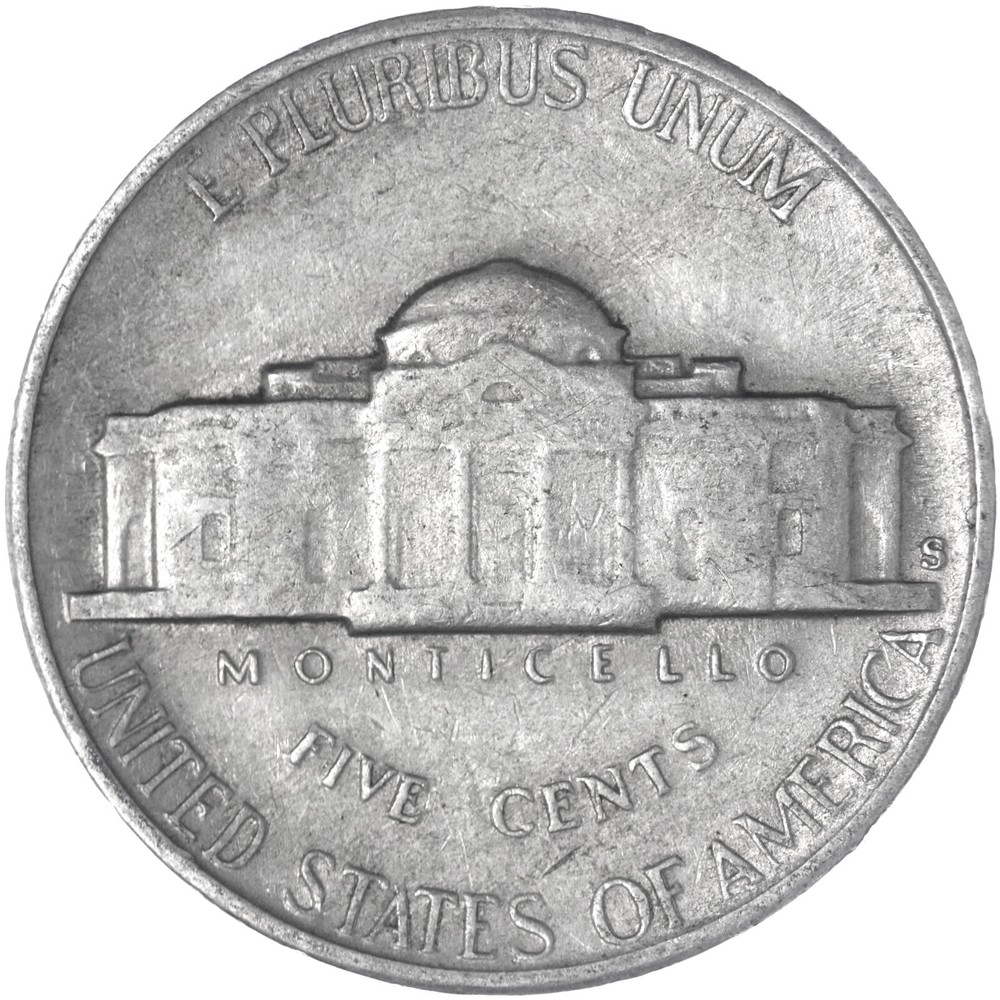 1948 S Jefferson Nickel Very Fine VF