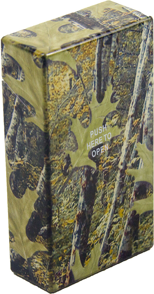 12 Pack 100' Push-to-Open Plastic Cigarette Case Camouflage Design
