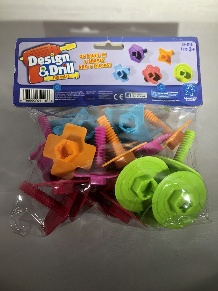 Educational Insights Design & Drill Fun Bolts