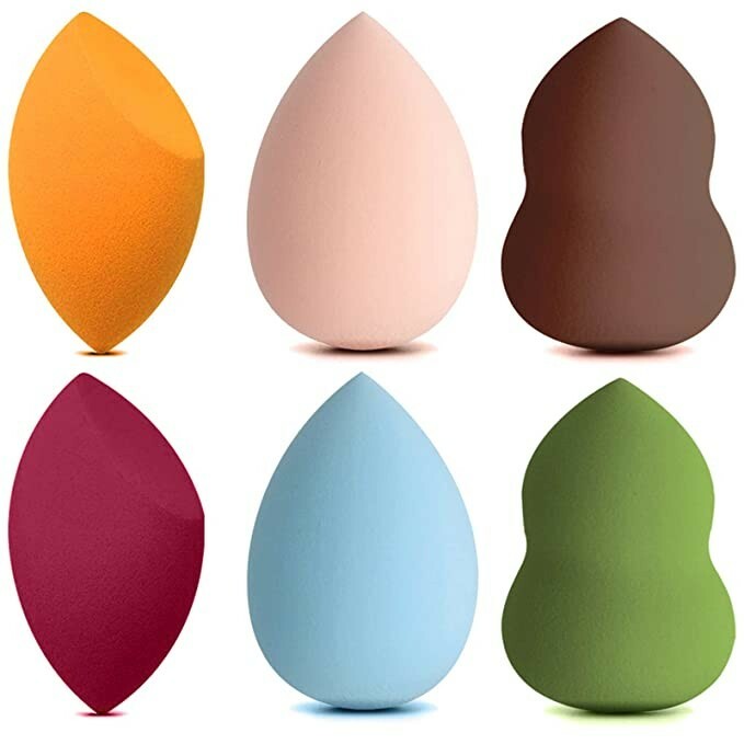 6 Pcs Makeup Blender Beauty Sponge Set - Multi-color
