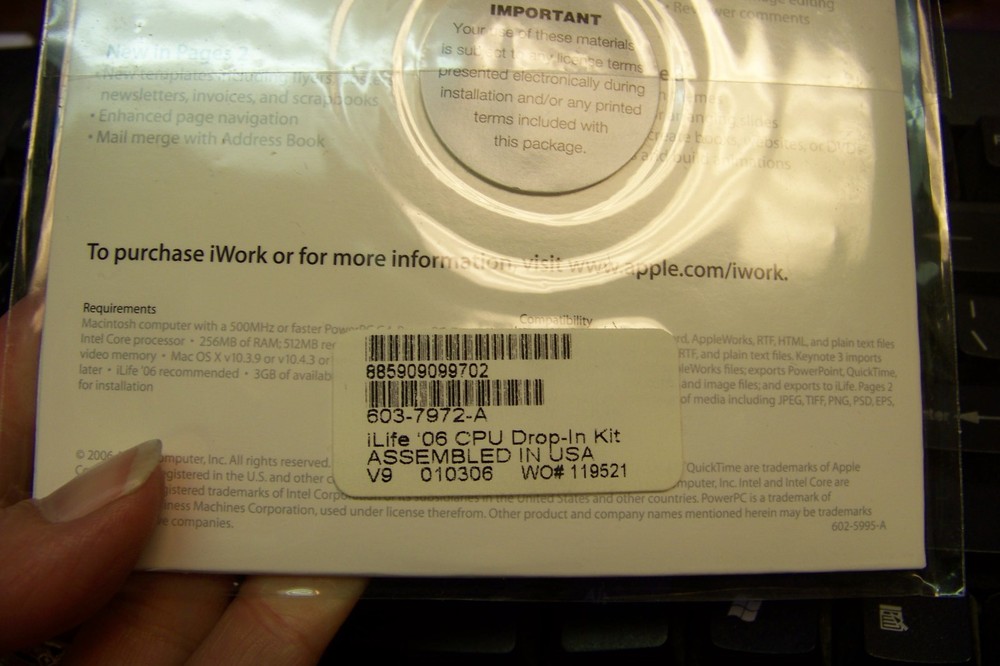new ilife '06 cpu drop-in kit 61422