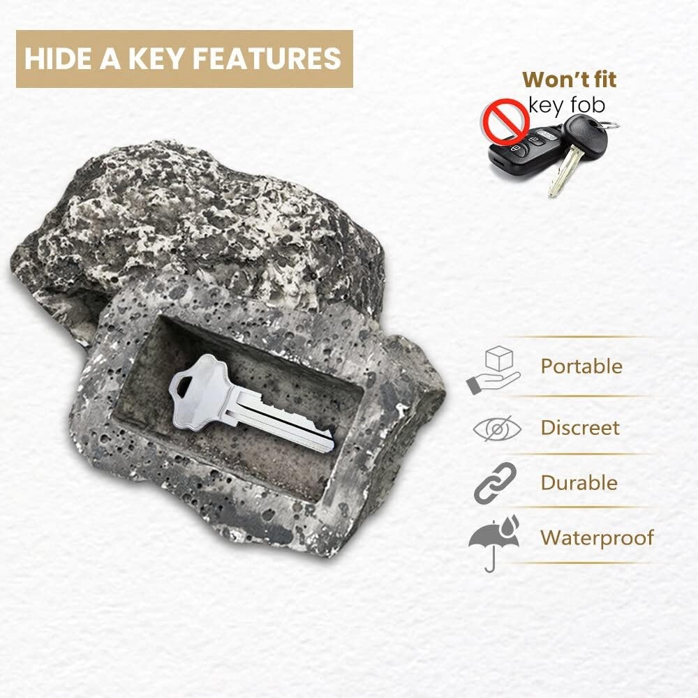 Hide a Key Rock Key Holder
