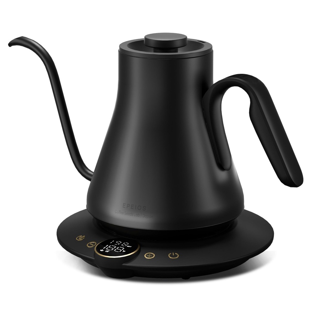Gooseneck Electric Kettle with ±1℉ Temperature Control for Pour Over Coffee &...