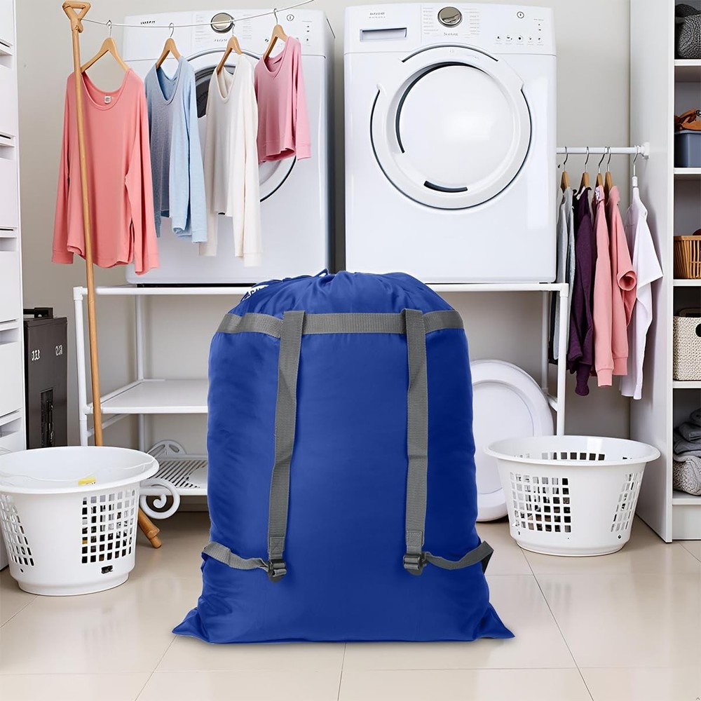 Laundry Bag Backpack 27 X 34sturdy Laundry Bag With Shoulder Straps Drawstring