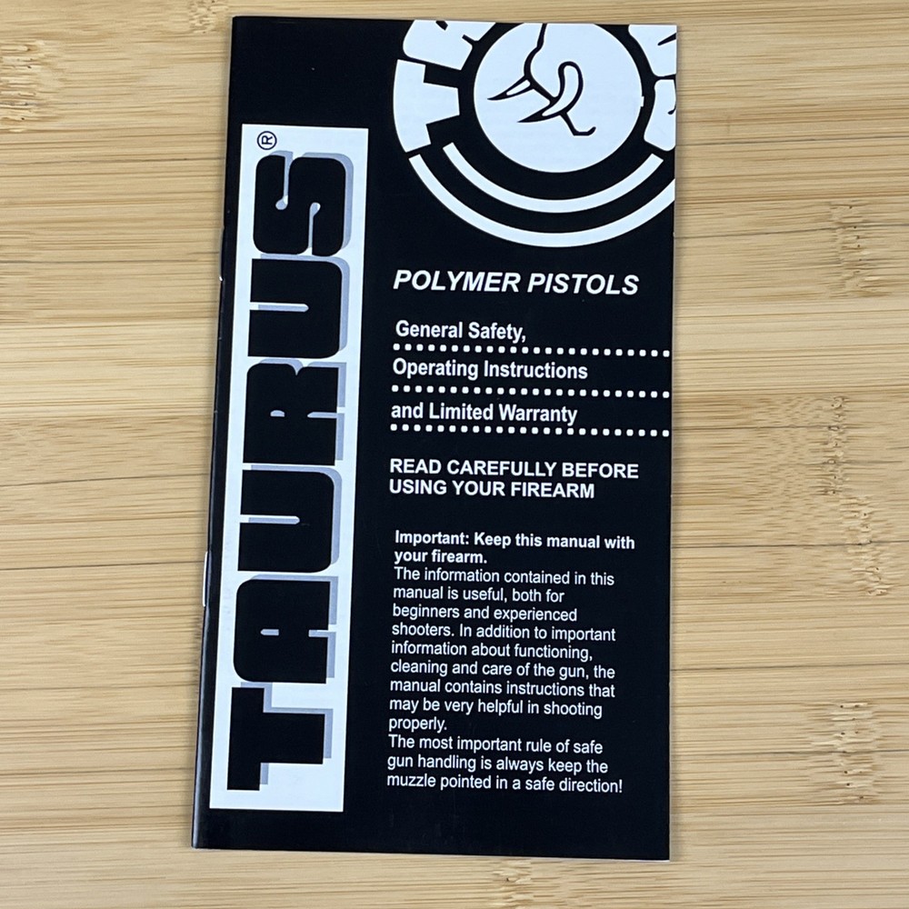 Taurus Polymer Pistol Owners Manual 2006