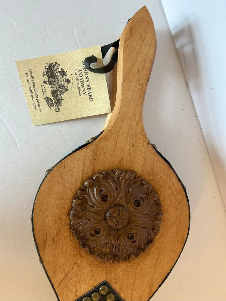 NEW - Johnny Beard Bellow - Solid Wood with Leather - Made in Oklahoma