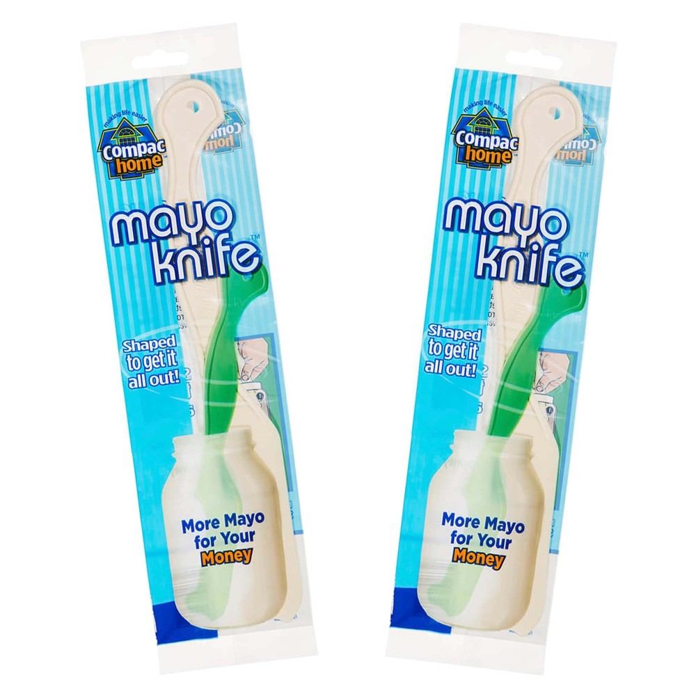 Compac Mayo & Jar Scraper Spreader - Plastic Spatula for Scraping Mayonnaise ...