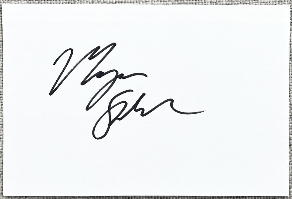 Morgan Spurlock Signed In Person 4x6 Index Card In Top Loader - Authentic