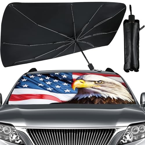 Windshield Sunshade Umbrella for Car Front Window Eagle Sun Visor for Car eagle