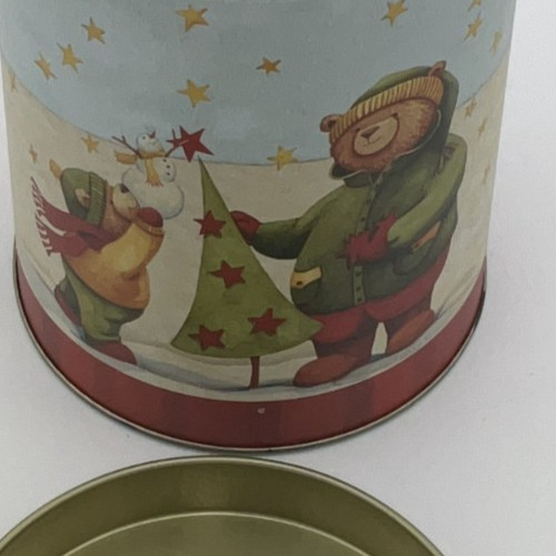 Christmas Cookie Candy Tin