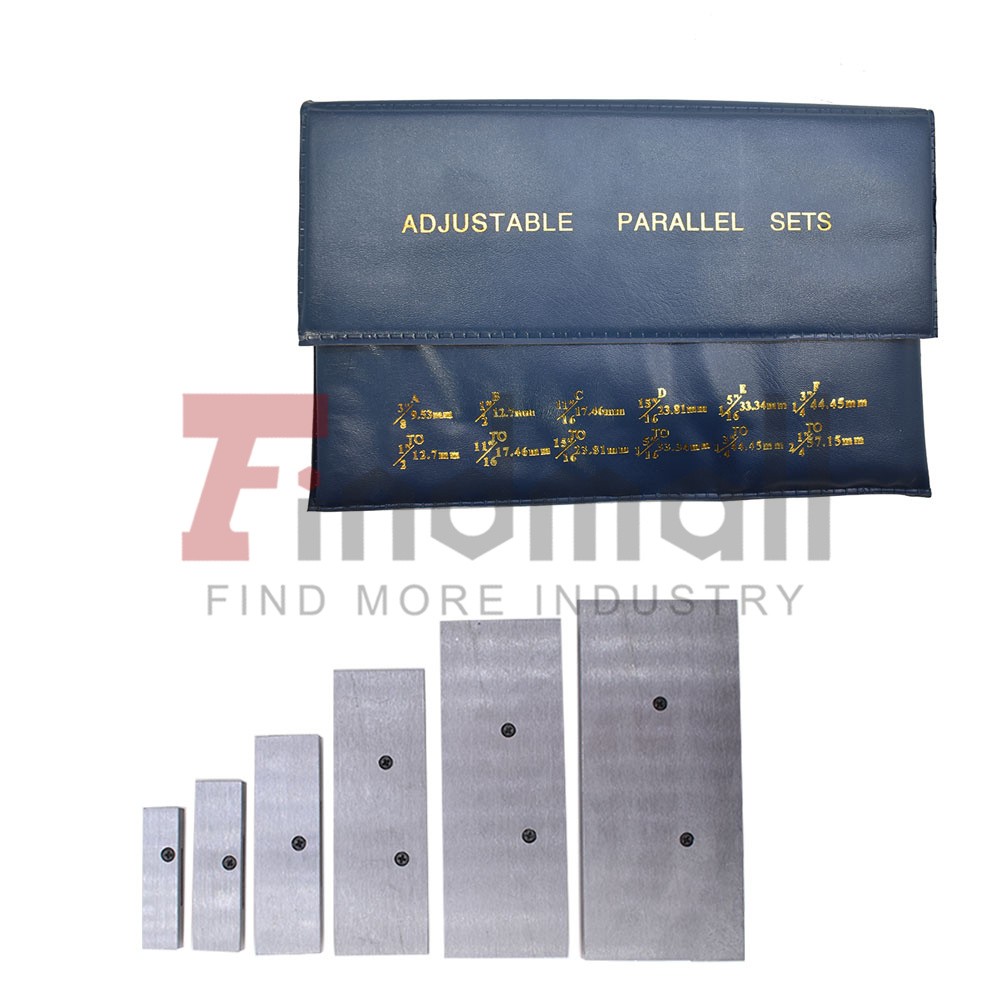 6PCS Adjustable Parallel Set 3/8" - 2-1/4" New