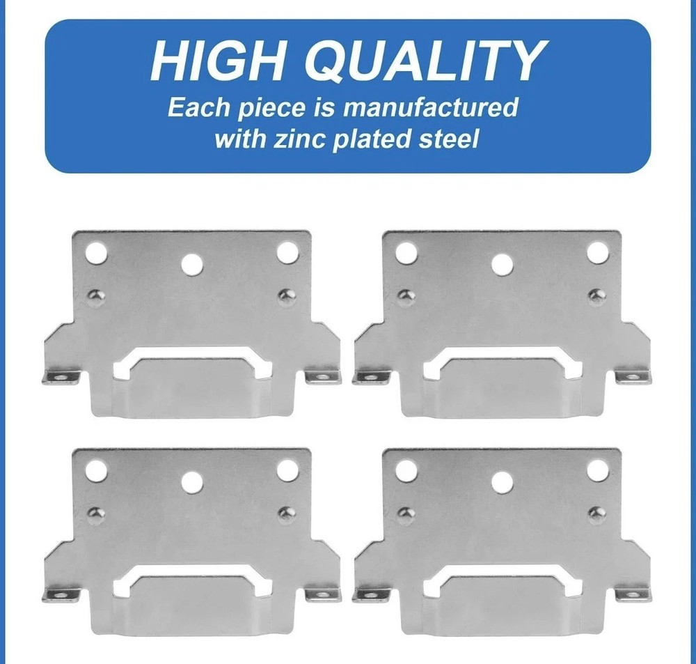 116791 Mounting Plates Bed Frame Brackets Replacement for IKEA Silver