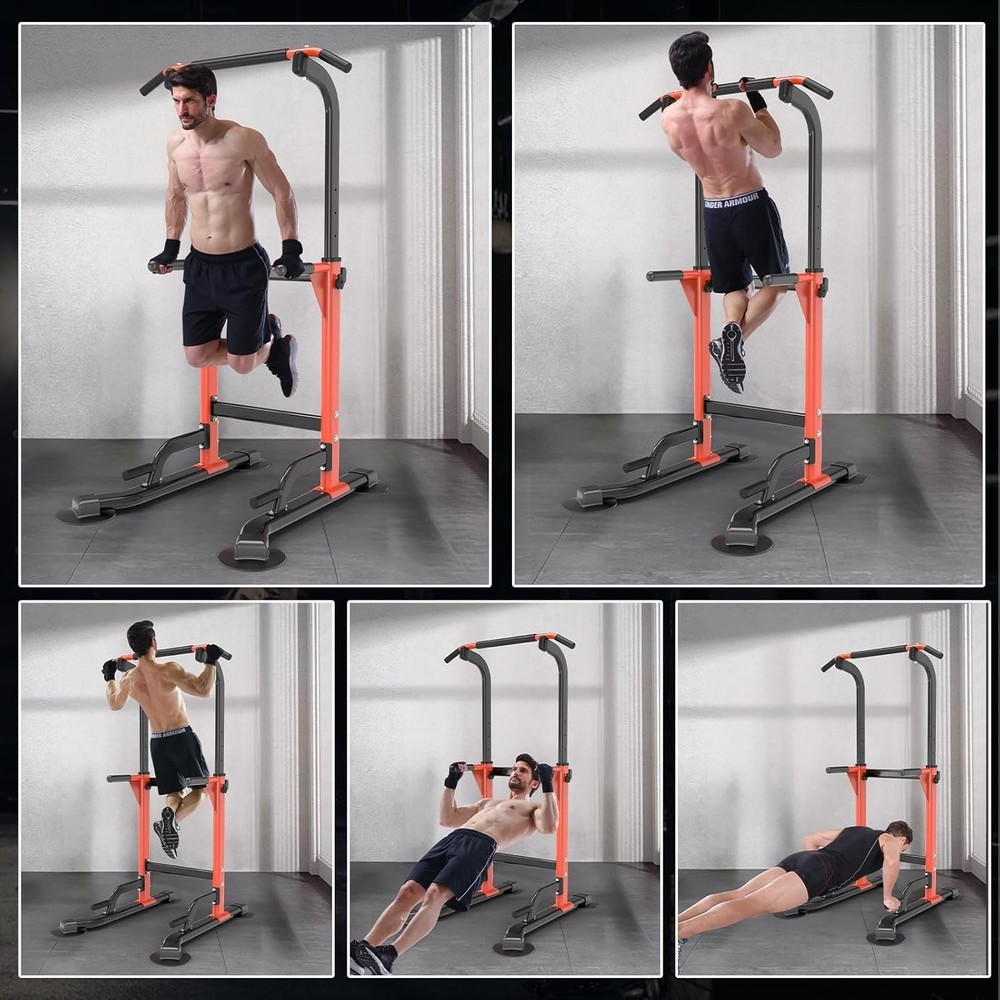 Dip Station for Home Gym - Strength Training Pull-Ups & Dips, 330Lbs Capacity