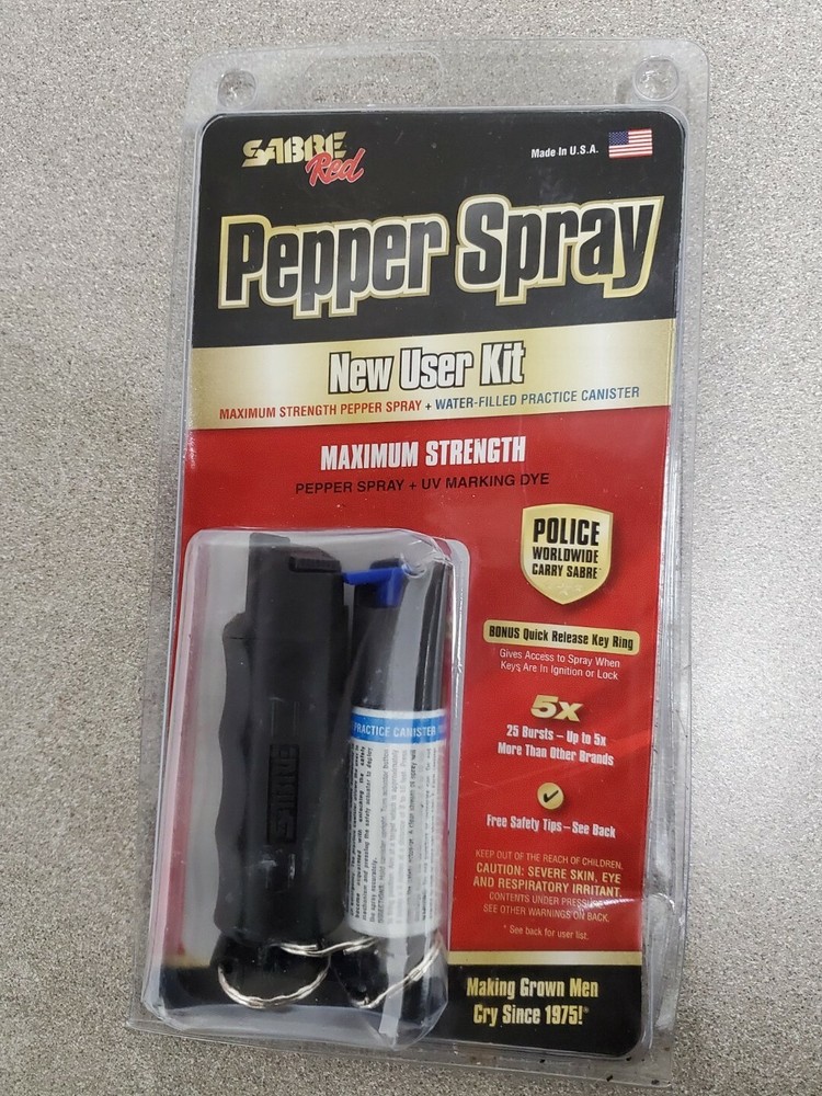 Sabre Red Pepper Spray User Kit Black