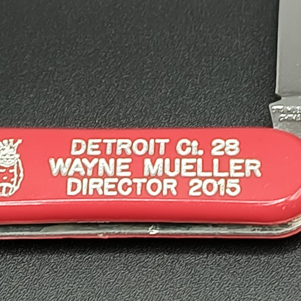 Masonic Pocket Knife Billiken Detroit 28 2015 Director Red Missing Tools