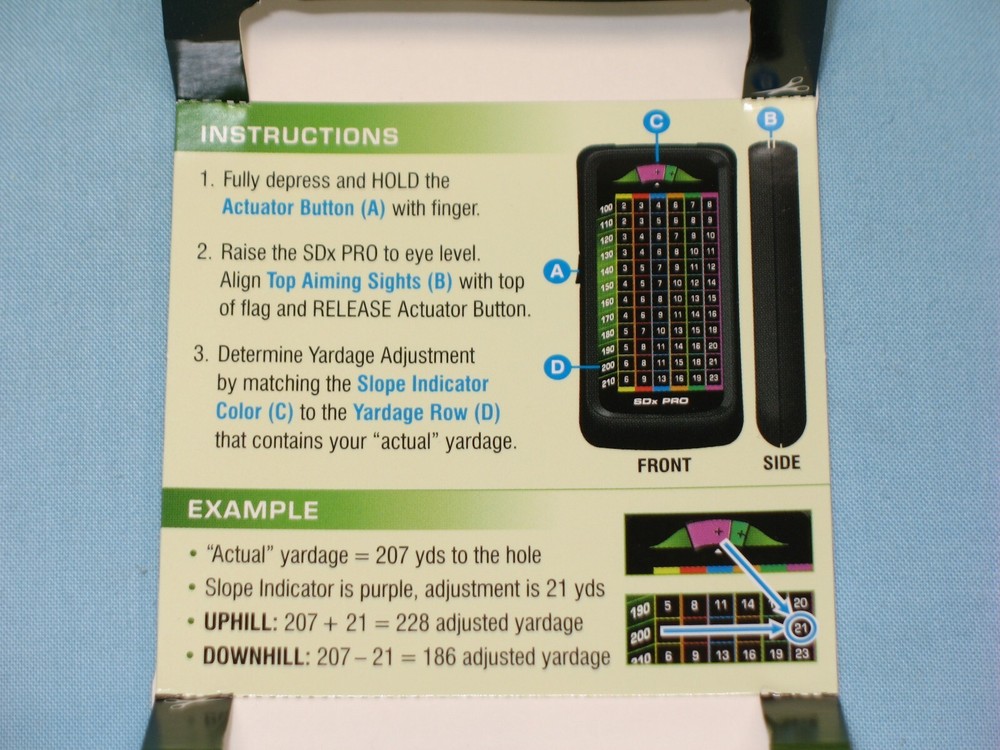 SLOPE TECH ~ # SDx PRO ~ GOLFER SLOPE COMPENSATION "GOLF"