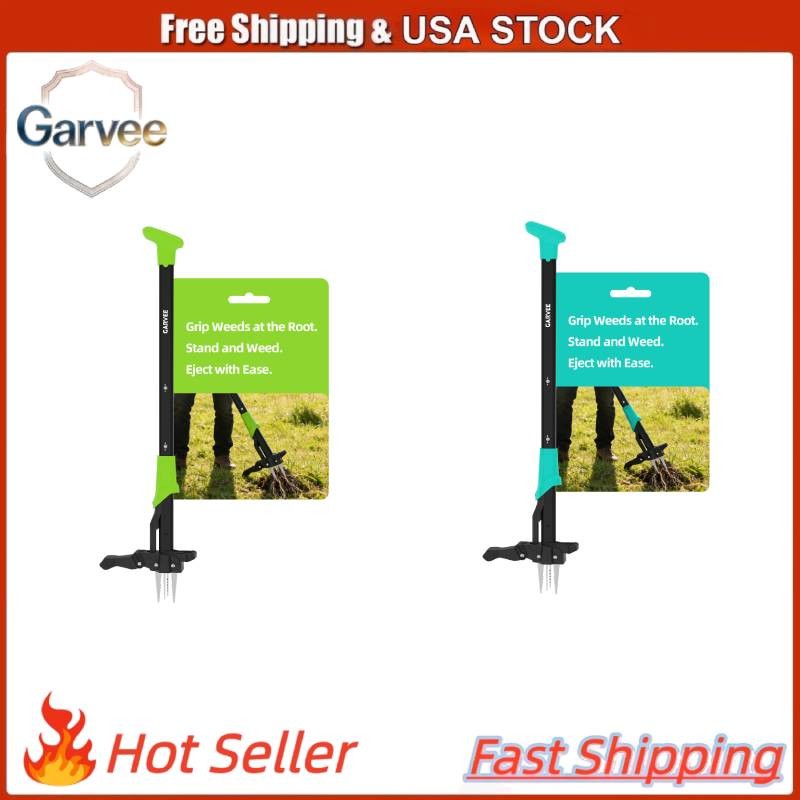 4-Claw Stand Up Weed Puller 40" Ejector Easy-Eject Remove Weeds Without Kneeling