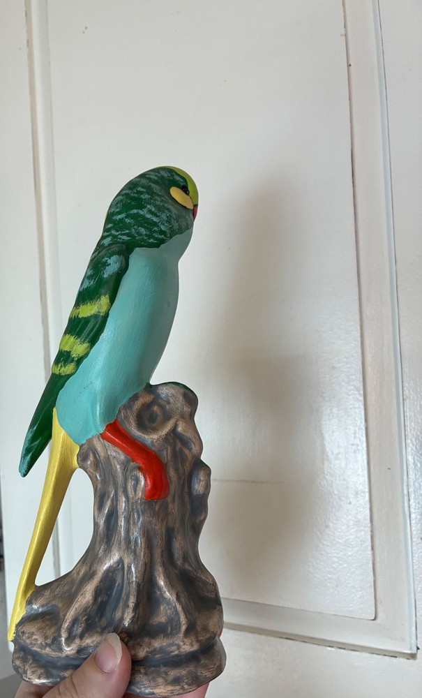 parrot decoration; multicolor