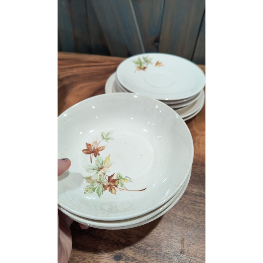 675. Vintage Salem Maple Leaf Dinnerware