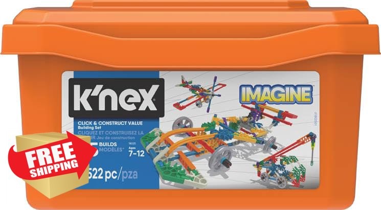 K'NEX Click and Construct Value Set 522 Pieces STEM Ages 7+