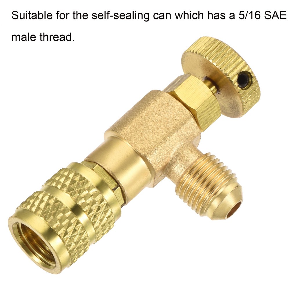 Charging Valve 5/16 SAE Thread Adapters Shut-off Flow Control