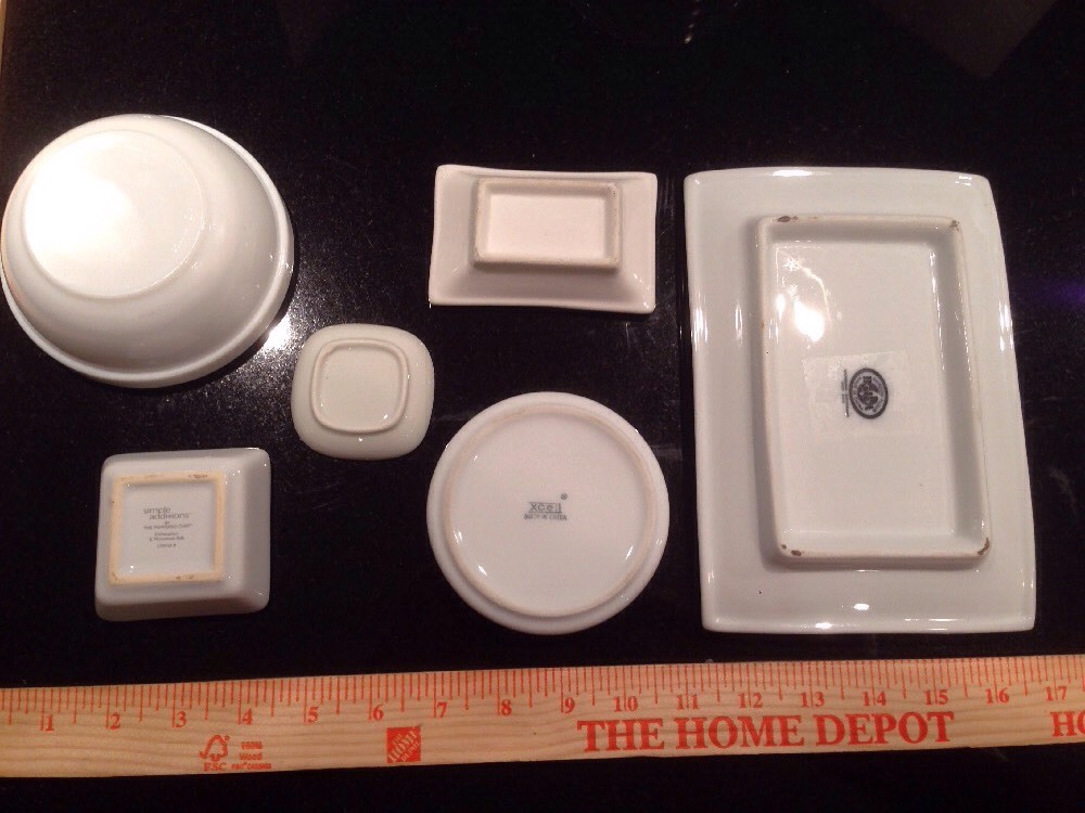 24 Piece White Serving Pieces
