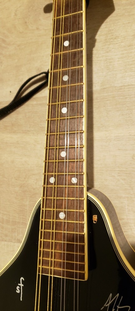Galveston Autographed A-Style Mandolin Black