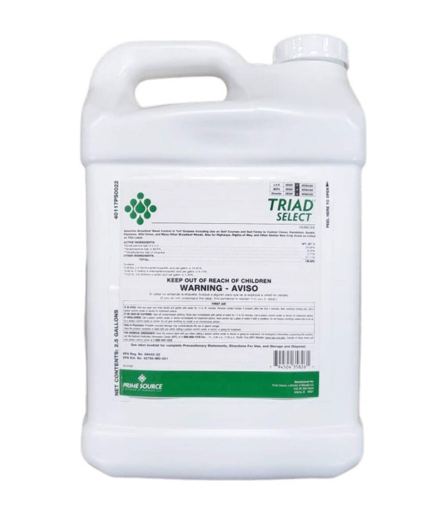 Triad Select Herbicide 3 Way Broadleaf Weed Control jug (2.5 gal)