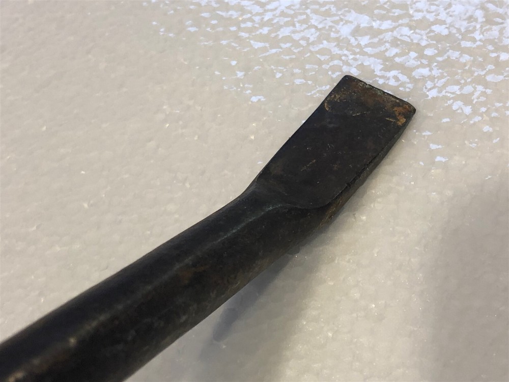 Vintage Hand Forged Primitive Tool Pry Bar Chisel Nail Puller 14.5" long
