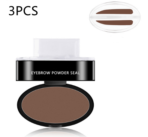 Eyebrow Powder Stamp Tint Stencil Kit Cosmetics Professional Makeup Waterproof E