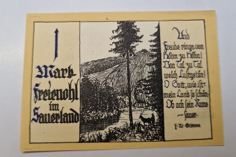 1 Mark  Excellent Condition Old BANKNOTE Germany