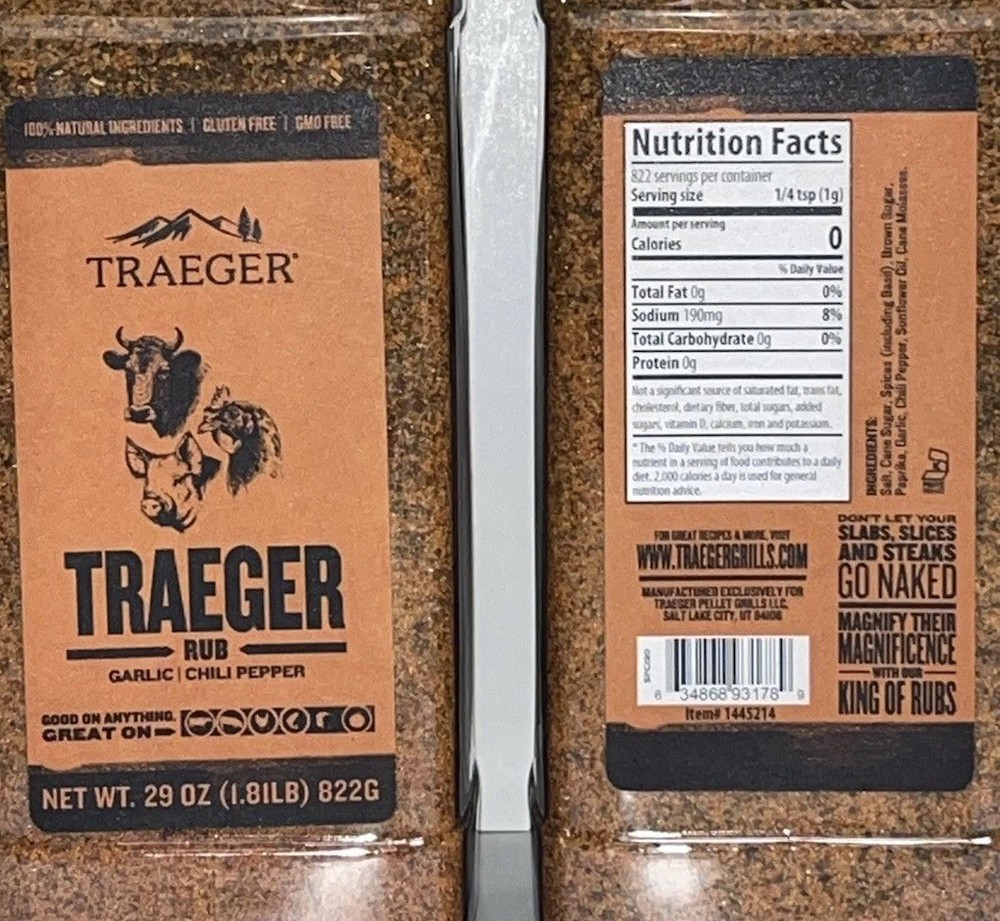 1 Traeger Rub Garlic & Chili Pepper 29.oz